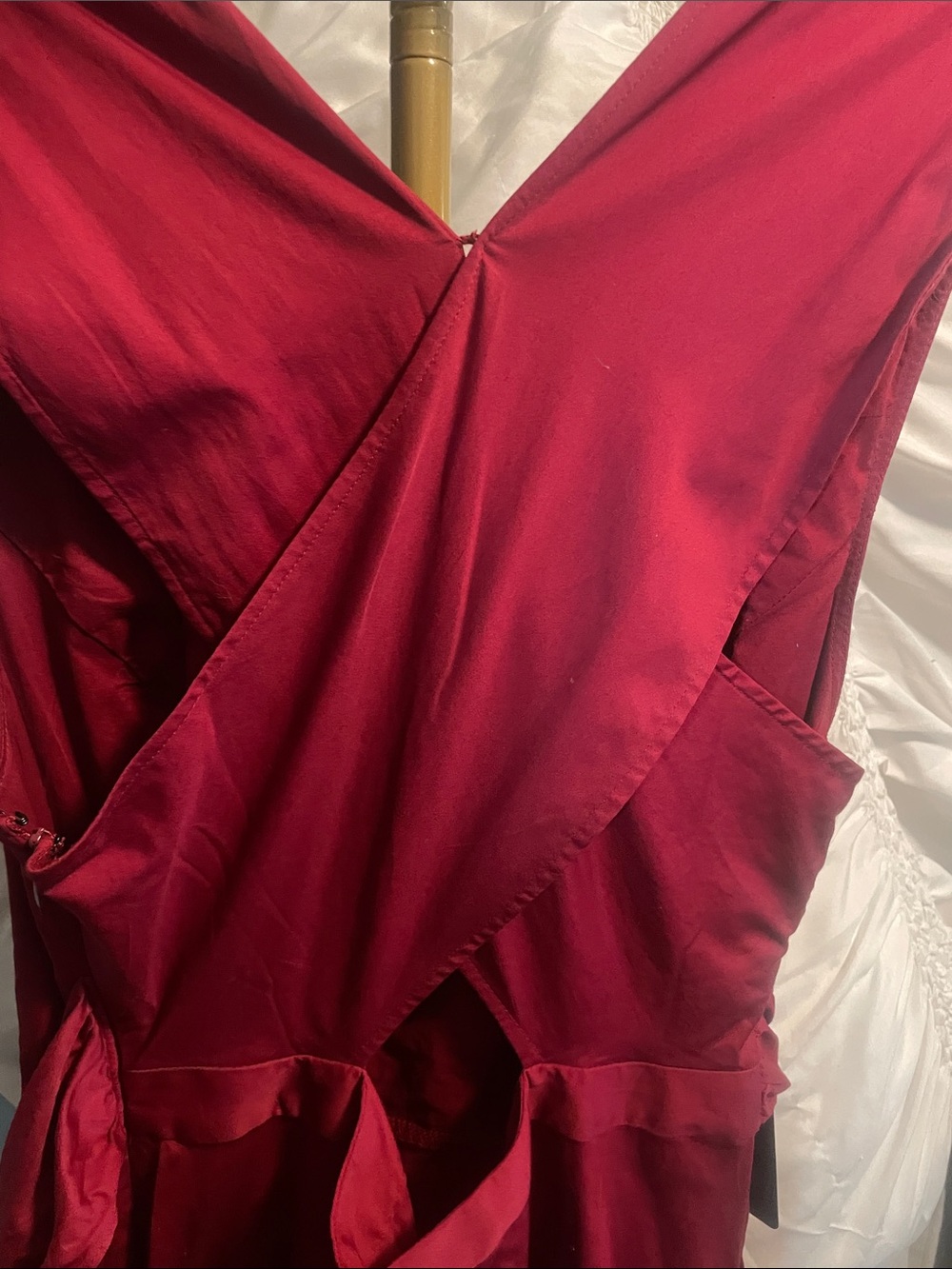 RACHEL Rachel Roy Red V-Neck Sleeveless Midi Dress - Picture 6 of 9